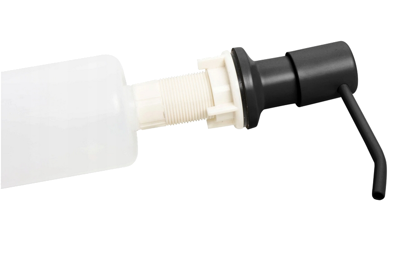 Vestavěný ČERNÝ dávkovač mýdla či saponátu pro dřezy a umyvadla 400 ml