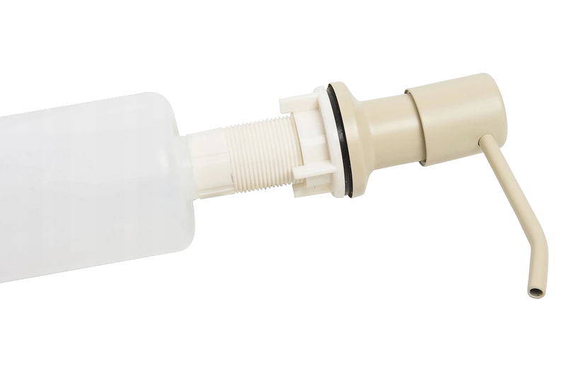 Vestavěný BÉŽOVÝ dávkovač mýdla či saponátu pro dřezy a umyvadla 400 ml