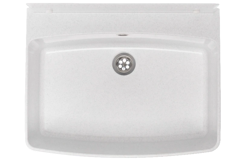 Technický dřez GRAND 55 cm BÍLÝ polypropylen + sifon a montážní sada