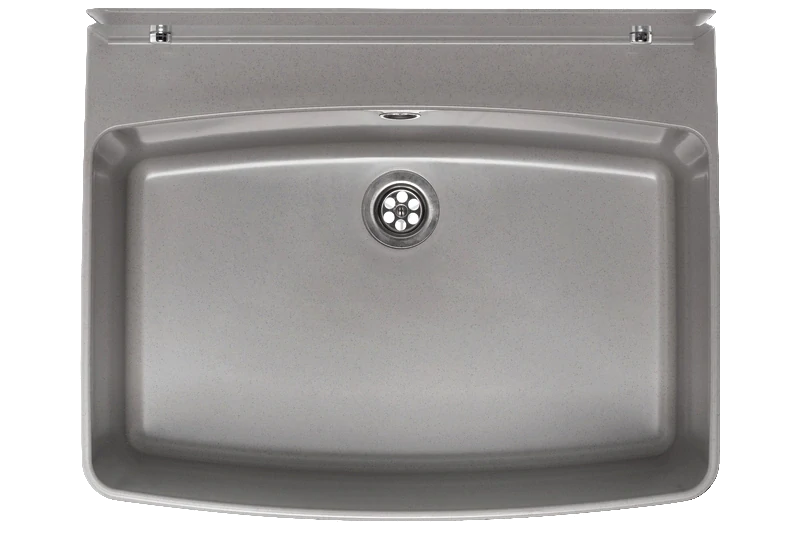 Technický dřez GRAND 55 cm ŠEDÝ polypropylen + sifon a montážní sada