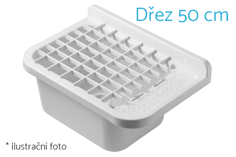Univerzální mřížka BÍLÁ pro technické dřezy a výlevky z polypropylenu