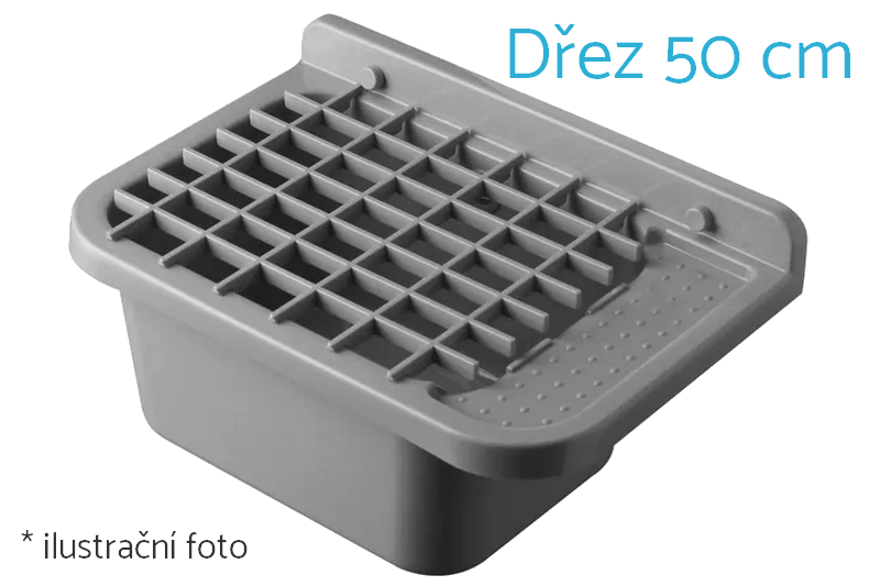 Univerzální mřížka ŠEDÁ pro technické dřezy a výlevky z polypropylenu