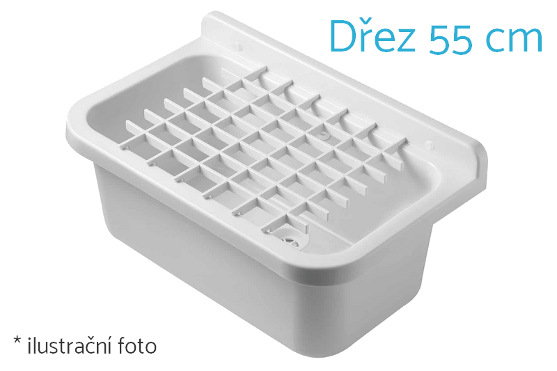 Univerzální mřížka BÍLÁ pro technické dřezy a výlevky z polypropylenu