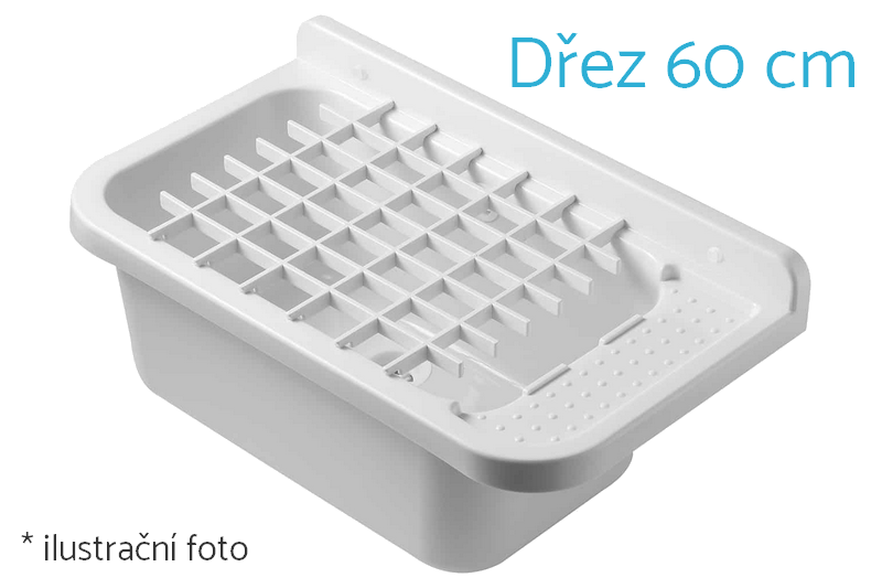 Univerzální mřížka BÍLÁ pro technické dřezy a výlevky z polypropylenu