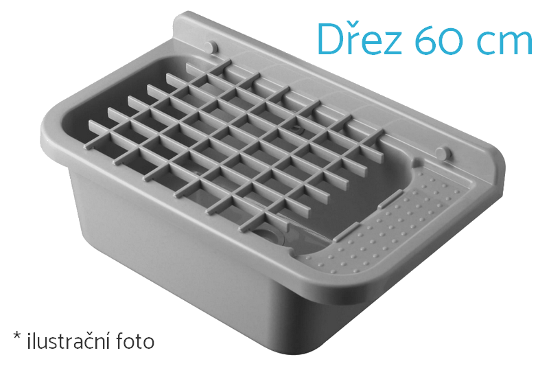 Univerzální mřížka ŠEDÁ pro technické dřezy a výlevky z polypropylenu